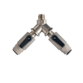 Double vanne pour réducteur de pression double avec JG 5/16".