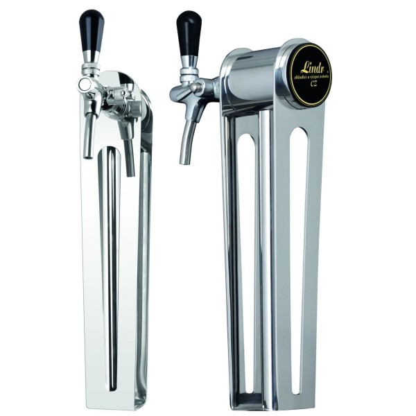 Colonne Lindr NAKED avec 1 robinet en acier inoxydable