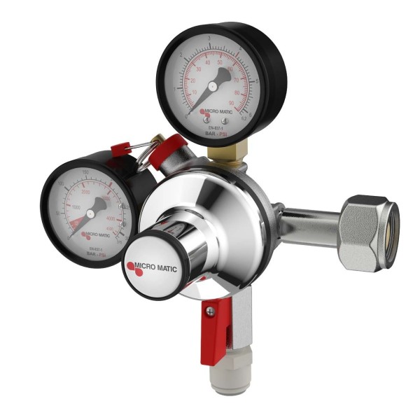 Détendeur de pression CO2 primaire W21,8 Micro Matic Premium Plus - 1 corps Détendeur de pression CO2 primaire W21,8 Micro Matic Premium Plus - 1 corps