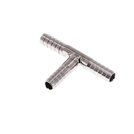 Té en acier inoxydable 8mm pour tuyau 3/8
