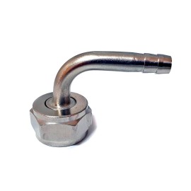 Adaptateur coudé pour tête - robinet 5/8" laiton ou acier inoxydable
