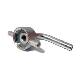 Adaptateur coudé 5/8" pour tête - robinet en laiton ou en acier inoxydable (écrou à oreilles)