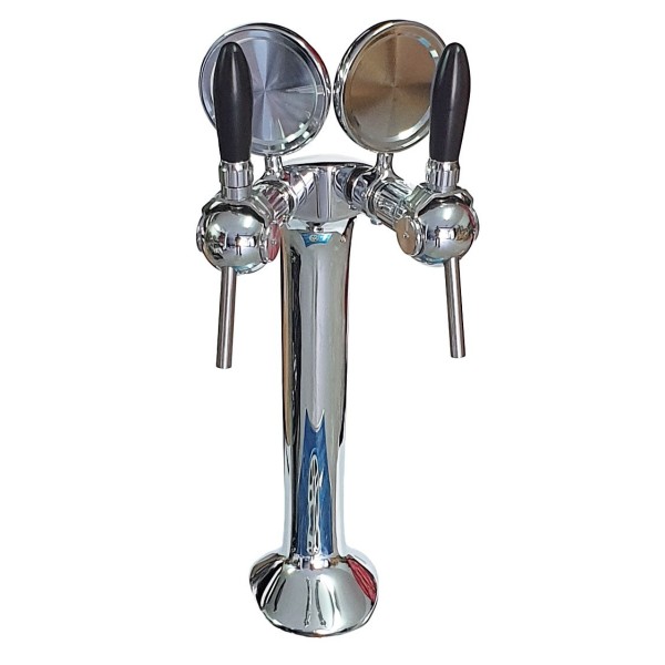 Colonne KOBBRA avec 2 robinets Cosmo et médaillons Colonne KOBBRA avec 2 robinets Cosmo et médaillons