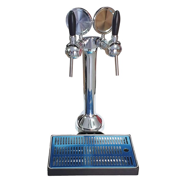 Colonne KOBBRA 2 robinets Cosmo + égouttoir avec vidange + support avec serre-table Colonne KOBBRA 2 robinets Cosmo + égouttoir avec vidange + support avec serre-table