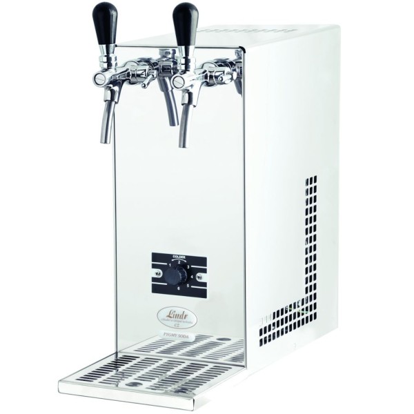 Lindr SODA PYGMY avec 2 robinets en acier inoxydable Lindr SODA PYGMY avec 2 robinets en acier inoxydable