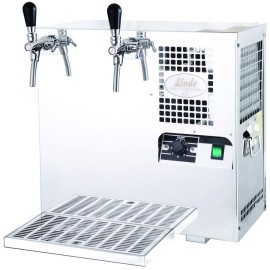 Lindr SODA AS - 45 avec banque de glace, 2 robinets en acier inoxydable