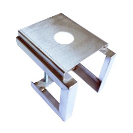 Support en acier inoxydable pour égouttoir et colonne ø5cm