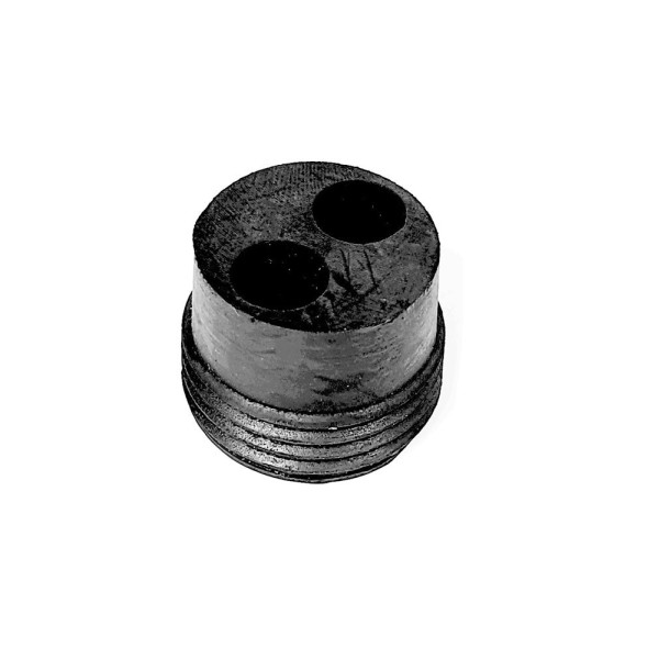 Bouchon en caoutchouc pour 2 tuyaux et phyton de bain Bouchon en caoutchouc pour 2 tuyaux et phyton de bain
