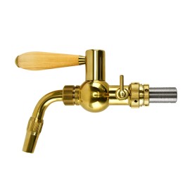 Robinet doré en acier inoxydable Baroko avec compensateur 5/8 - 35mm