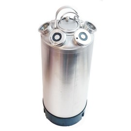 Fût de nettoyage en acier inoxydable 18L - avec 4 plongeurs