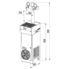 Glacière Lindr CWP 200 mobile