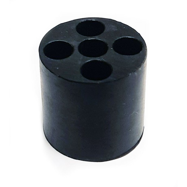Bouchon en caoutchouc pour 5 tubes et phyton de bain Bouchon en caoutchouc pour 5 tubes et phyton de bain