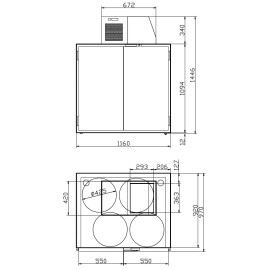 Refroidisseur de fûts en acier inoxydable - 4 fûts de 50l
