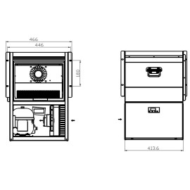 Unité de refroidissement latérale pour 8 à 10 fûts (575 W) Unité de refroidissement latérale pour 8 à 10 fûts (575 W)