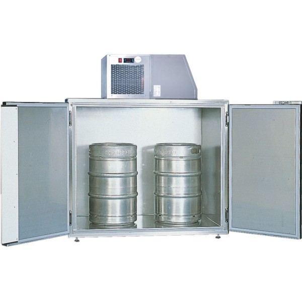Refroidisseur de fûts en acier inoxydable - 2 fûts de 50l Refroidisseur de fûts en acier inoxydable - 2 fûts de 50l