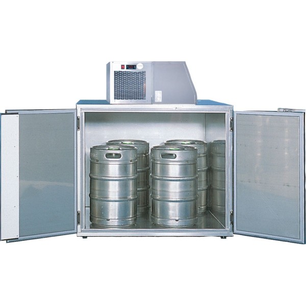 Refroidisseur de fûts en acier inoxydable - 4 fûts de 50l Refroidisseur de fûts en acier inoxydable - 4 fûts de 50l