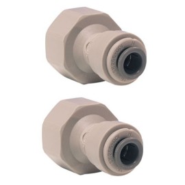 2 adaptateurs femelles John Guest pour tête - filetage 1/2" (ø 21mm)