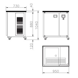 Barre mobile MT1 pour l'extérieur (sans accessoires) Barre mobile MT1 pour l'extérieur (sans accessoires)