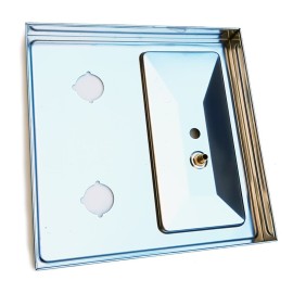 Égouttoir double avec rince-verres 50x40cm Ø5CM à utiliser avec le support