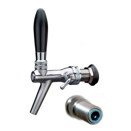 Robinet CLASSIC en acier inoxydable avec compensateur 5/8" - 35mm, JG 3/8".