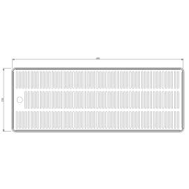 Égouttoir métallique de 15cm à 100cm