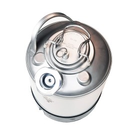 Fût de nettoyage en acier inoxydable 9L - 1 Raccordement de type Keykeg