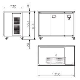 Barre mobile MT2S pour l'extérieur avec accessoires Barre mobile MT2S pour l'extérieur avec accessoires