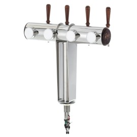 Colonne Lindr Naked Cold Bridge 4 robinets en acier inoxydable