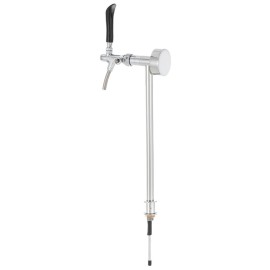 Colonne Lindr TUBE avec 1 robinet en acier inoxydable rétro-éclairé