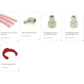 Pack de tuyaux et raccords (5/8") pour tireuse à 2 robinets sans compresseur d'air