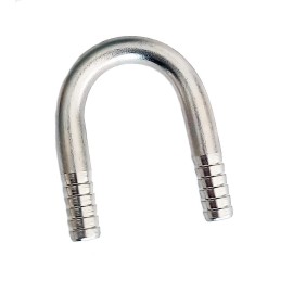 Raccord en U 7mm en acier inoxydable pour tube 3/8" ou 5/16