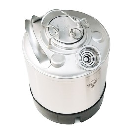 Fût de nettoyage en acier inoxydable 9L - 1 connexion type Mahou - San Miguel (S multi-ergot)