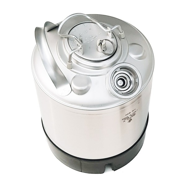 Fût de nettoyage en acier inoxydable 9L - 1 connexion type Mahou - San Miguel (S multi-ergot) Fût de nettoyage en acier inoxydable 9L - 1 connexion type Mahou - San Miguel (S multi-ergot)