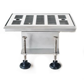 Égouttoir avec support 30 x 20cm avec vidange pour utilisation avec des tireuses portables