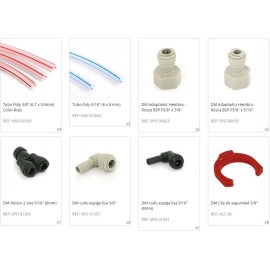 Pack de tuyaux (Lupulus II) et de connecteurs (5/8") pour tireuse à 2 robinets et compresseur d'air