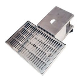 Égouttoir avec support 30 x 20 x 2cm ø35mm avec vidange