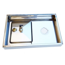 Égouttoir avec vidange 40x25cm Ø5CM à utiliser avec le support