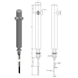 Colonne 2 sorties 5/8" sans robinets