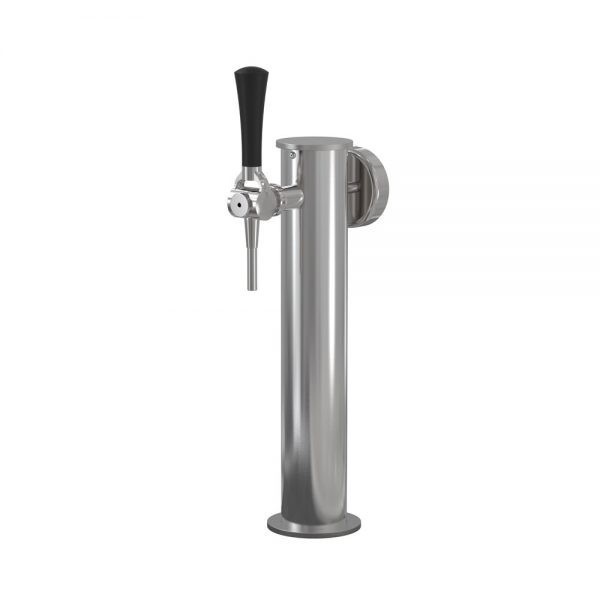 Colonne Event en acier inoxydable avec médaillon, phyton préinstallé, avec robinet SIA Colonne Event en acier inoxydable avec médaillon, phyton préinstallé, avec robinet SIA