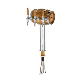 Colonne Lindr Soudek avec 3 robinets en acier inoxydable.