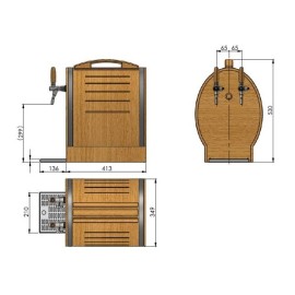 Lindr SOUDEK 50 avec 2 robinets inox Lindr SOUDEK 50 avec 2 robinets inox