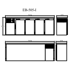 Refroidisseur de fûts avec portes aveugles pour 5 fûts de 30l ø40cm - Efficold EB-505 IPC C/ILU