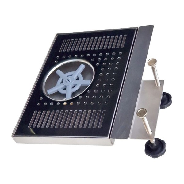 Égouttoir avec support 30 x 20cm avec rince-verres pour usage avec les tireuses portables Égouttoir avec support 30 x 20cm avec rince-verres pour usage avec les tireuses portables