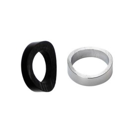 Paire d'entretoises pour colonne tubulaire, laiton + plastique, robinet 5/8