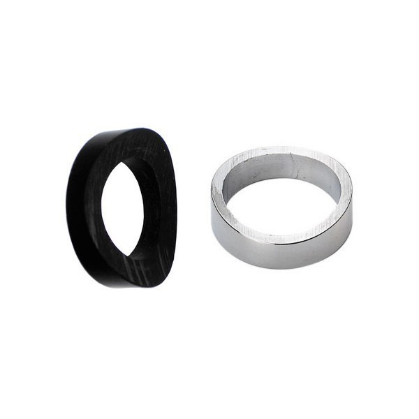 Paire d'entretoises pour colonne tubulaire, laiton + plastique, robinet 5/8 Paire d'entretoises pour colonne tubulaire, laiton + plastique, robinet 5/8
