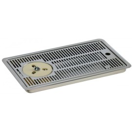 Égouttoir métallique encastrable avec rince-verres de 15 cm à 120 cm