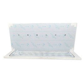 Panneau de support en acier inoxydable pour 6 robinets avec emplacement pour l'égouttoir