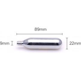 Boîte de 10 cartouches filetées CO2 16gr