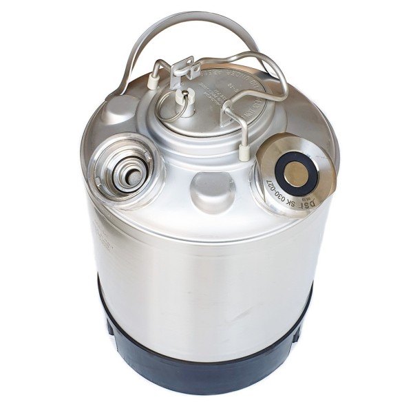 Fût de nettoyage en acier inoxydable 9L - connexion type G et type Mahou - San Miguel (S multiergot) Fût de nettoyage en acier inoxydable 9L - connexion type G et type Mahou - San Miguel (S multiergot)