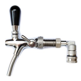 Pack tête de bière 'Ball-lock' + adaptateur + robinet avec compensateur en acier inoxydable